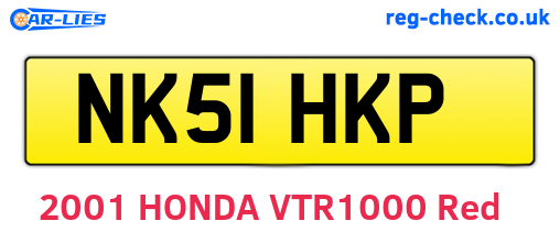 NK51HKP are the vehicle registration plates.