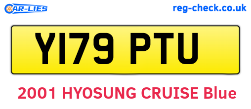 Y179PTU are the vehicle registration plates.