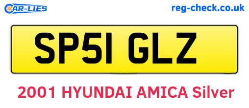 SP51GLZ are the vehicle registration plates.