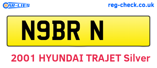 N9BRN are the vehicle registration plates.