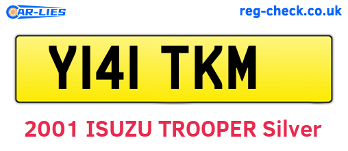 Y141TKM are the vehicle registration plates.
