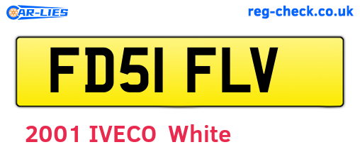 FD51FLV are the vehicle registration plates.