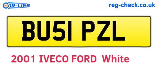BU51PZL are the vehicle registration plates.