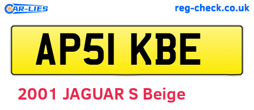 AP51KBE are the vehicle registration plates.