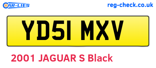 YD51MXV are the vehicle registration plates.