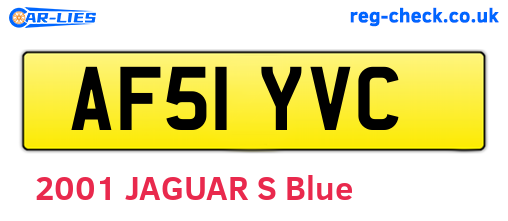AF51YVC are the vehicle registration plates.