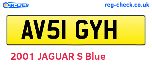 AV51GYH are the vehicle registration plates.