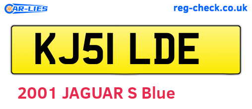 KJ51LDE are the vehicle registration plates.