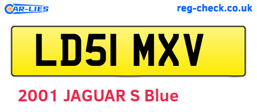 LD51MXV are the vehicle registration plates.
