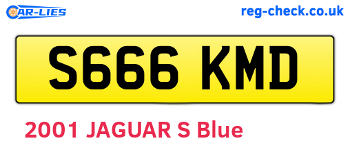 S666KMD are the vehicle registration plates.
