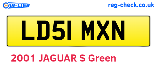 LD51MXN are the vehicle registration plates.