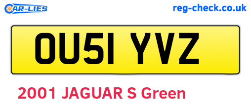 OU51YVZ are the vehicle registration plates.
