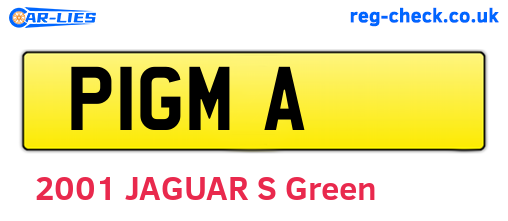 P1GMA are the vehicle registration plates.