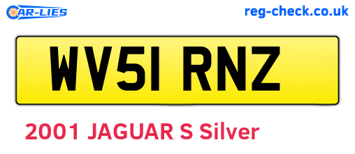 WV51RNZ are the vehicle registration plates.