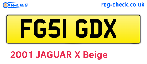 FG51GDX are the vehicle registration plates.