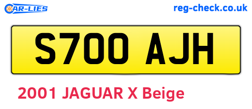 S700AJH are the vehicle registration plates.