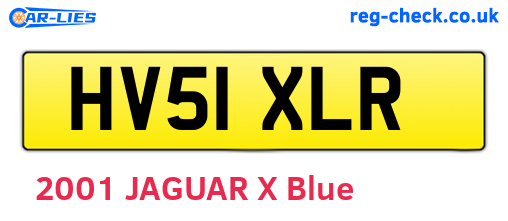HV51XLR are the vehicle registration plates.