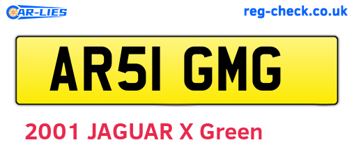 AR51GMG are the vehicle registration plates.