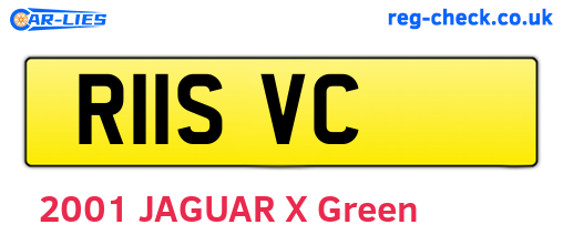R11SVC are the vehicle registration plates.