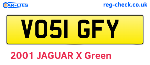 VO51GFY are the vehicle registration plates.