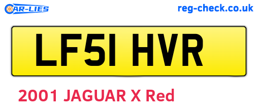 LF51HVR are the vehicle registration plates.
