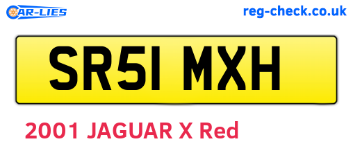 SR51MXH are the vehicle registration plates.