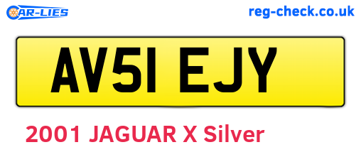 AV51EJY are the vehicle registration plates.