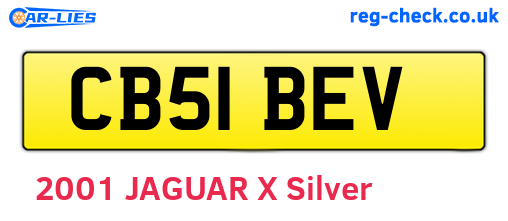 CB51BEV are the vehicle registration plates.