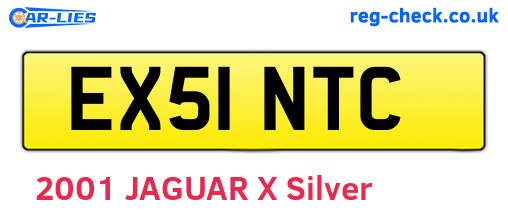 EX51NTC are the vehicle registration plates.