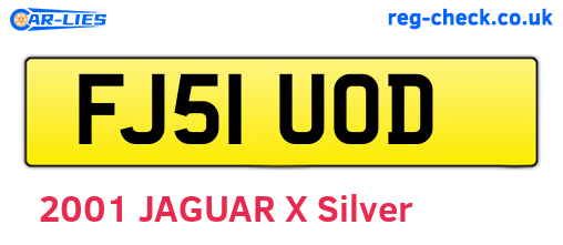 FJ51UOD are the vehicle registration plates.
