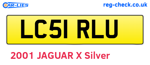 LC51RLU are the vehicle registration plates.