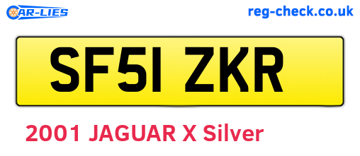 SF51ZKR are the vehicle registration plates.