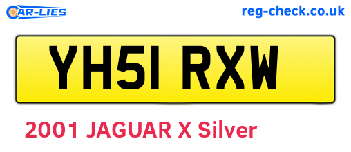YH51RXW are the vehicle registration plates.