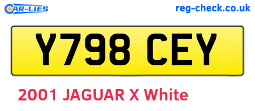 Y798CEY are the vehicle registration plates.