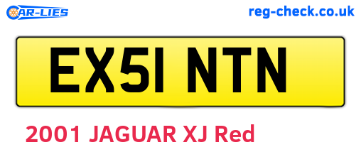 EX51NTN are the vehicle registration plates.