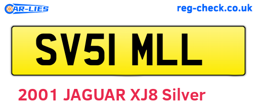 SV51MLL are the vehicle registration plates.
