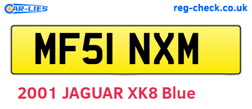 MF51NXM are the vehicle registration plates.