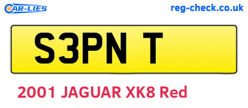 S3PNT are the vehicle registration plates.