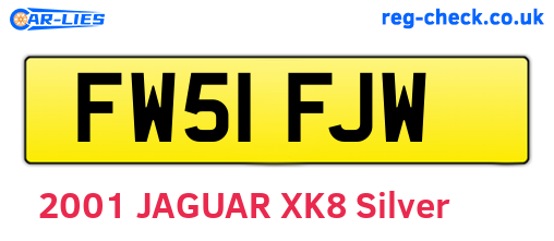 FW51FJW are the vehicle registration plates.