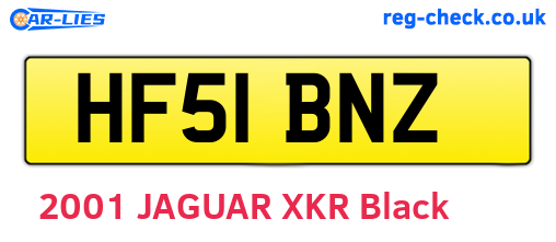 HF51BNZ are the vehicle registration plates.