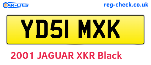 YD51MXK are the vehicle registration plates.