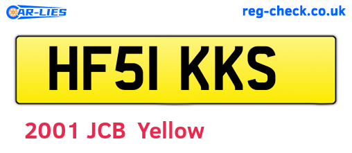 HF51KKS are the vehicle registration plates.