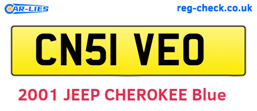CN51VEO are the vehicle registration plates.