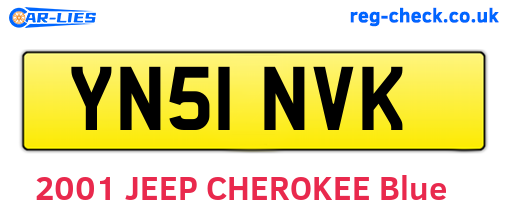 YN51NVK are the vehicle registration plates.