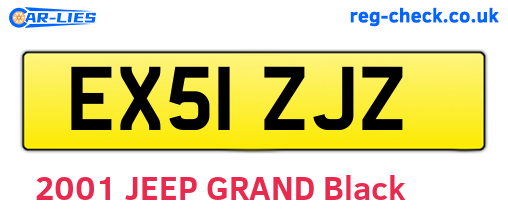 EX51ZJZ are the vehicle registration plates.