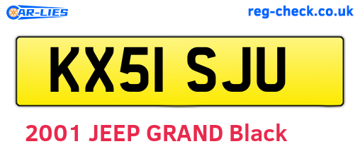 KX51SJU are the vehicle registration plates.