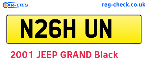 N26HUN are the vehicle registration plates.