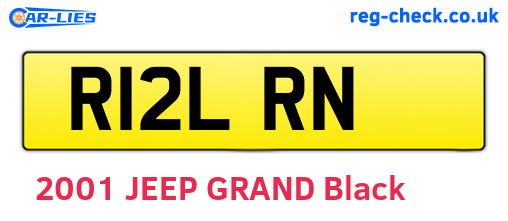 R12LRN are the vehicle registration plates.