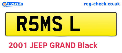 R5MSL are the vehicle registration plates.