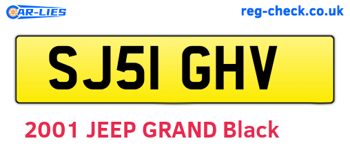 SJ51GHV are the vehicle registration plates.
